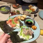 Churning out handrolls for dinner, feat. Foodland poke